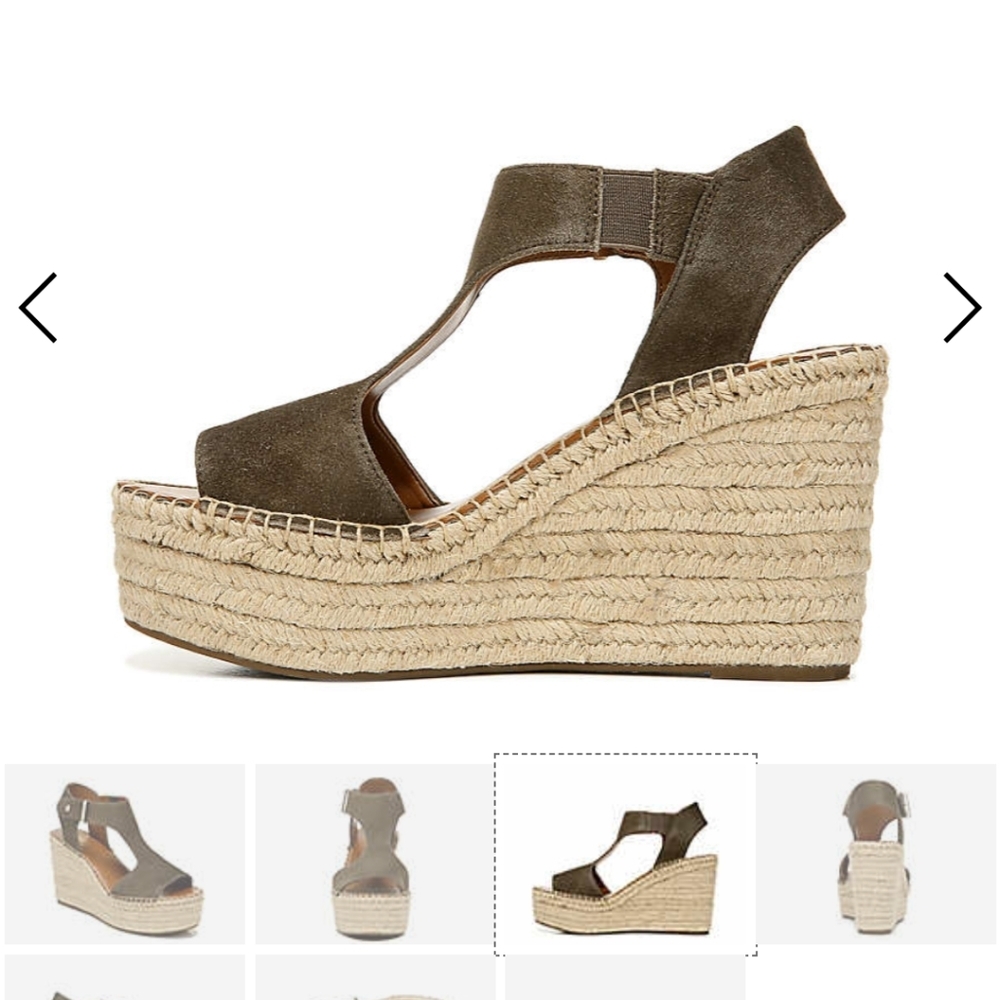 Franco Sarto Espadrille Wedge  size 8.5 M,